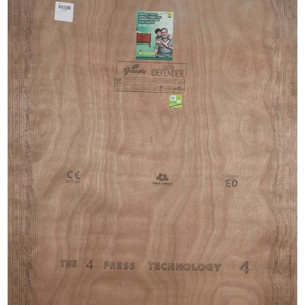Greenply Defender 8 ft. x 4 ft. 6 mm Fire Retardent Plywood