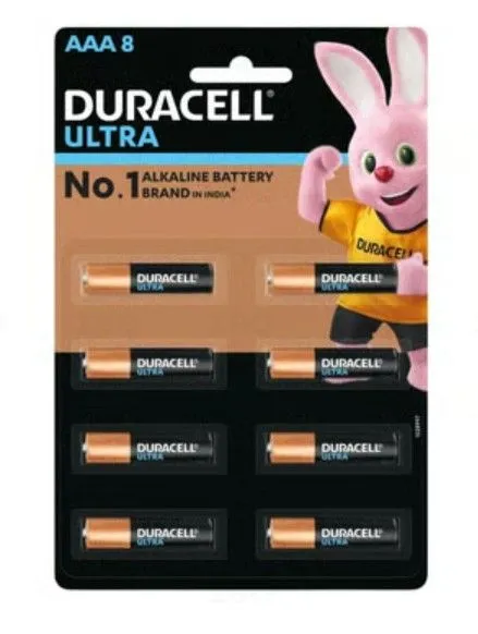 Duracell Ultra AAA 1.5 V Pack of 8 Alkaline Battery