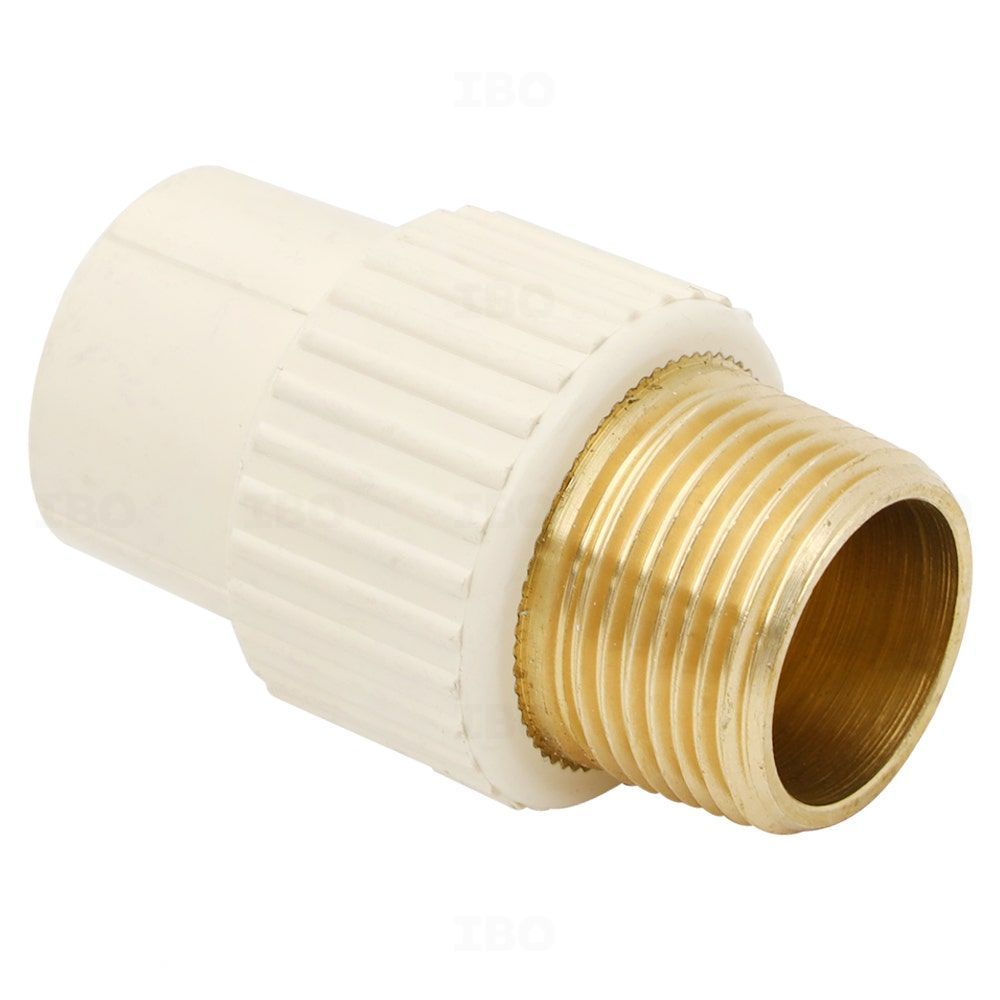 Prince FlowGuard Plus 3/4 in. (20 mm) CPVC Adaptor - MTA (Brass) Prince FlowGuard Plus 3/4 in. (20 mm) CPVC Adaptor - MTA (Brass)