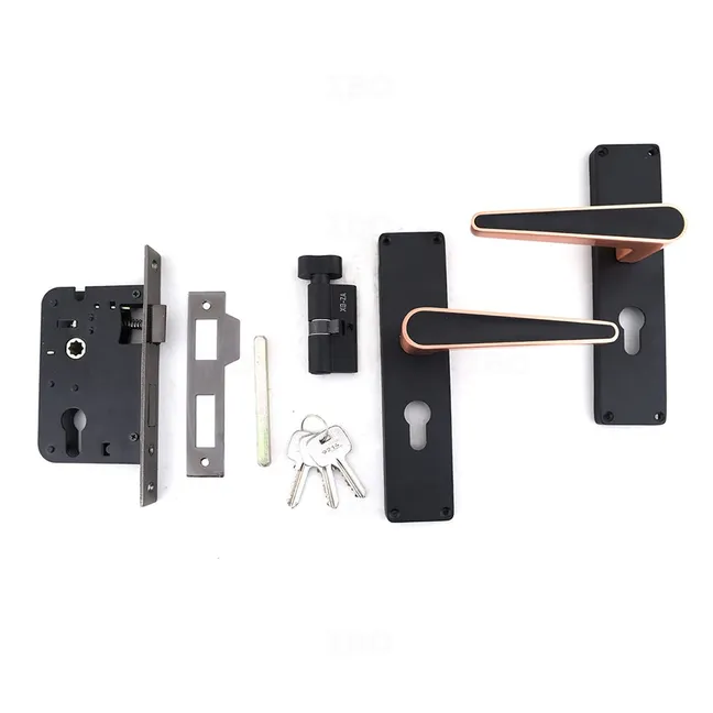 Godrej 3191 Black Mortise on Plate Set (CY Type)