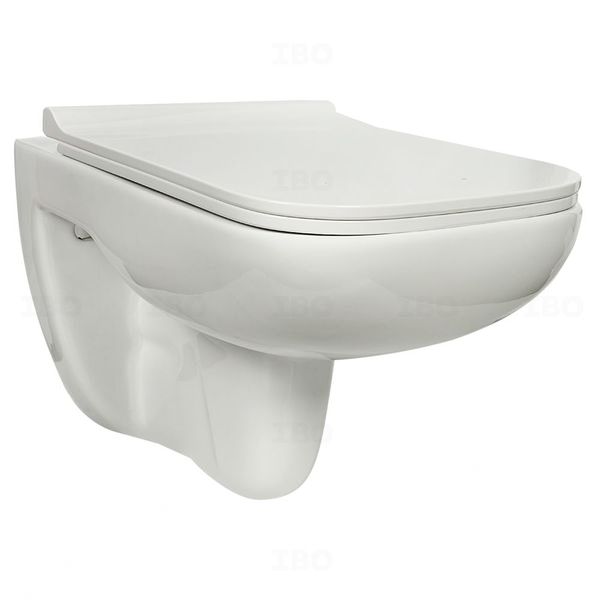 Parryware Zest N Rimless P Trap Wall Mounted White Wall Hung Toilet