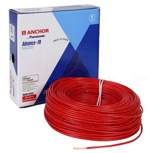 Anchor Advance FR 1.5 sq mm Red 90 m FR PVC Insulated Wire