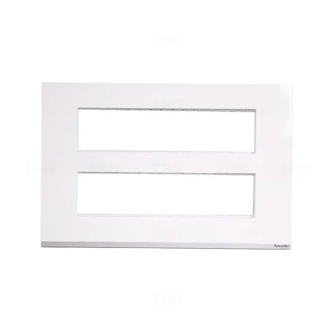 Schneider Unica Pure 12 Module Glossy White Switch Board Plate