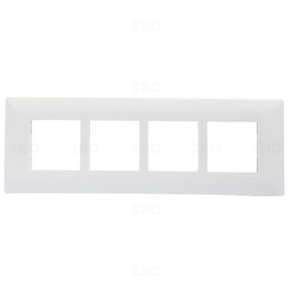 Schneider Livia 8 (H) Module Glossy White Switch Board Plate