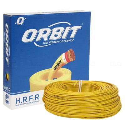 Orbit FR 2.5 sq mm Yellow 90 m FR PVC Insulated Wire