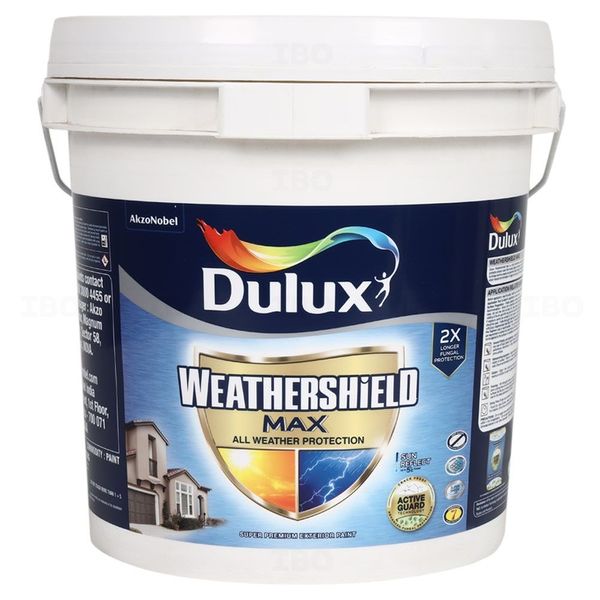 Dulux Paints Weatershield Max 10 L Ext White Base Exterior Emulsion - Base