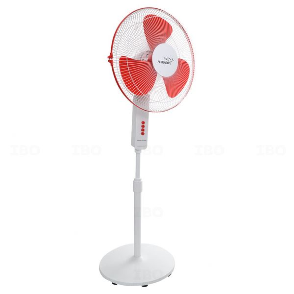 V-Guard 400mm Finesta STS Plus (White Red) Pedestal Fan