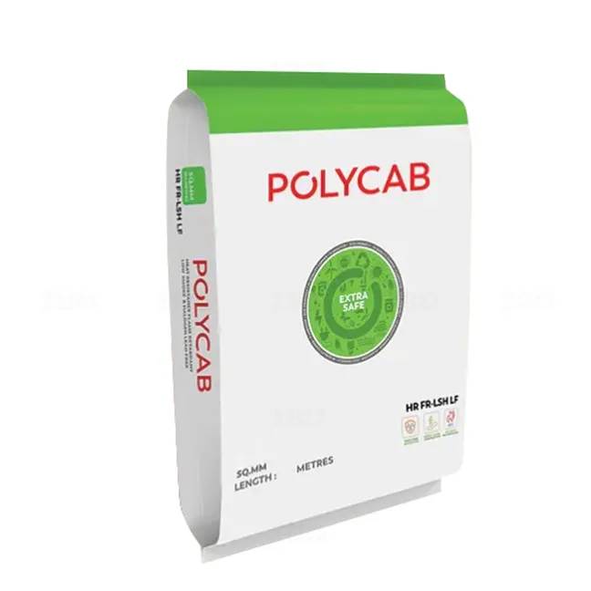Polycab Green Wire 4 sq mm Blue 180 m HR FR-LSH LF PVC Insulated Wire