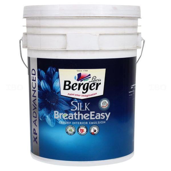 Berger Paints Silk Breathe Easy 18 L W1 Base Interior Emulsion - Base