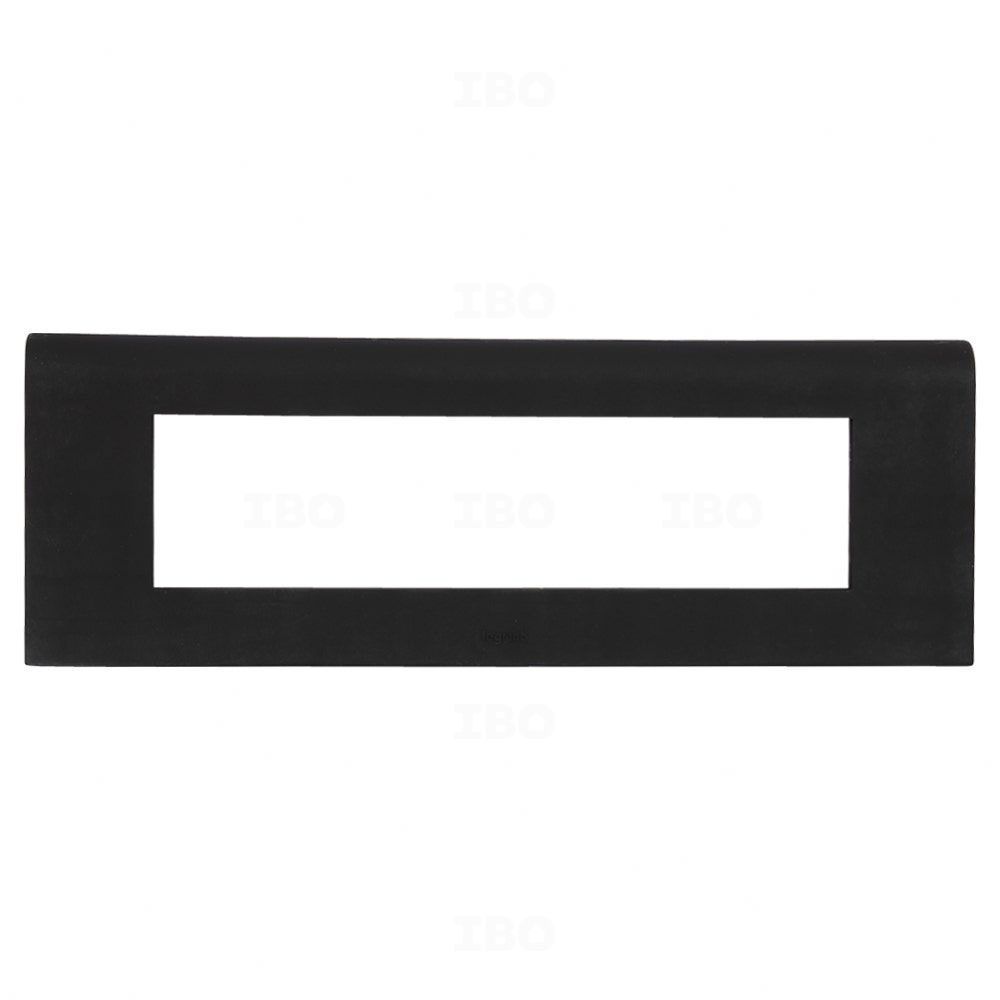 Legrand Myrius 8 Module Glossy Black Switch Board Plate
