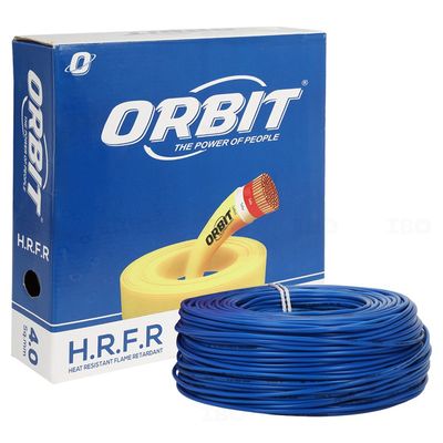 Orbit FR 4 sq mm Blue 90 m FR PVC Insulated Wire