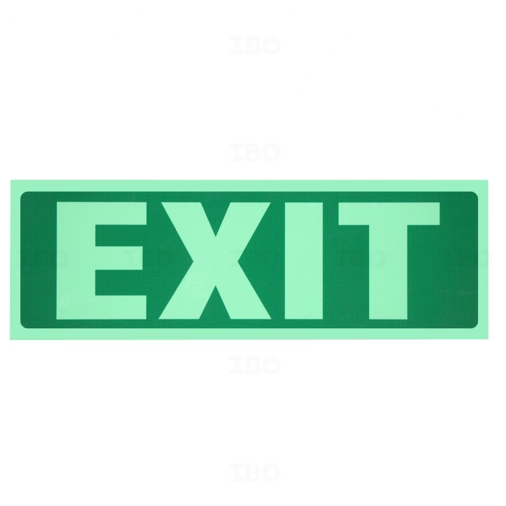 SignageShop 12 in. x 4 in. Exit Stock Sign