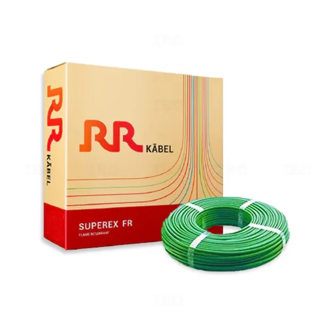 RR Kabel Superex FR 4 sq mm Green 90 m FR PVC Insulated Wire