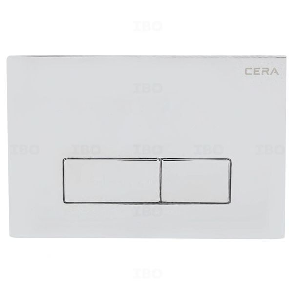 Cera Silver Dual Flush Plate