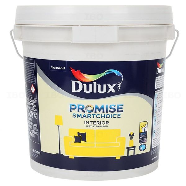 Dulux Paints Promise SmartChoice 10 L BR White Interior Emulsion - Base