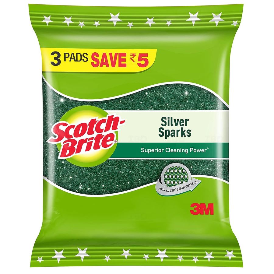 Scotch-Brite SIlver Sparks 9.5x14cm 3pcs