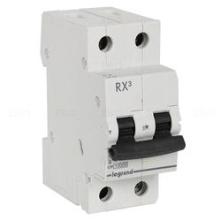 Legrand RX3 Double Pole 25 A B Curve MCB