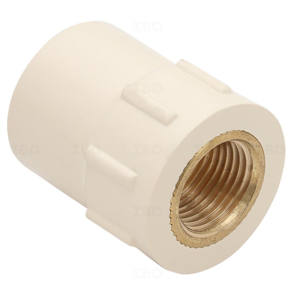 Ashirvad FlowGuard Plus 1 x ½ in. (25 x 15 mm) CPVC Adaptor - FTA (Brass) Ashirvad FlowGuard Plus 1 x ½ in. (25 x 15 mm) CPVC Adaptor - FTA (Brass)