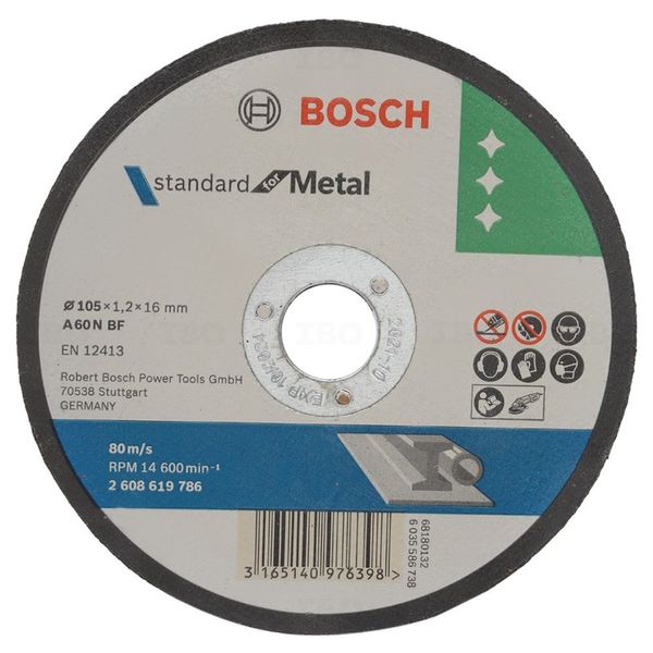 Bosch 2608619786 105x1.2x16mm Metal Cutting Wheel