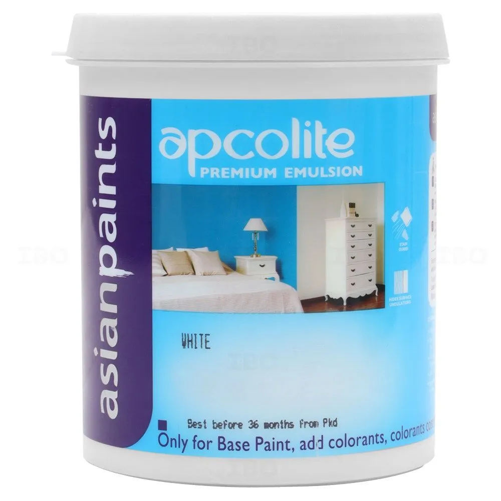 Asian Paints Premium 1 L White Interior Emulsion - Color