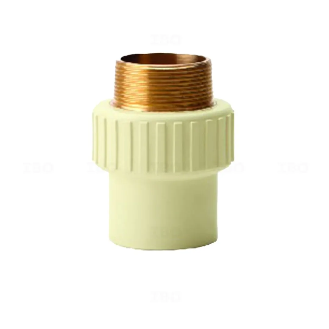 Prince FlowGuard Plus 1/2 in. (15 mm) CPVC Adaptor - MTA (Brass)