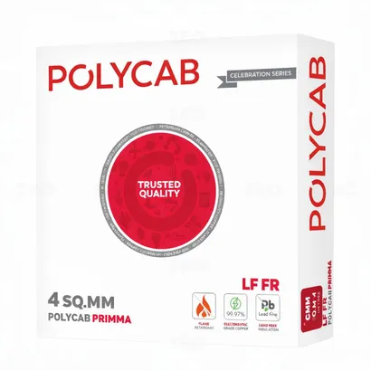 Polycab Primma 4 sq mm Green 90 m FR PVC Insulated Wire