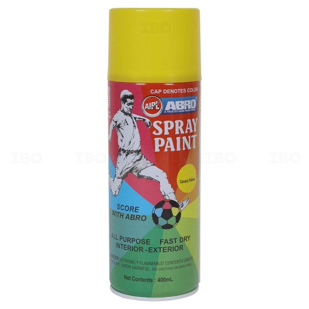 ABRO Canary Yellow 400 ml Spray Paint ABRO Canary Yellow 400 ml Spray Paint