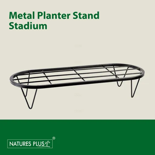 Natures Plus 3 Pot Metal Planter Stand