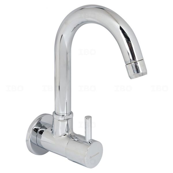 Parryware Agate Pro Wall Mounted Silver Sink Tap
