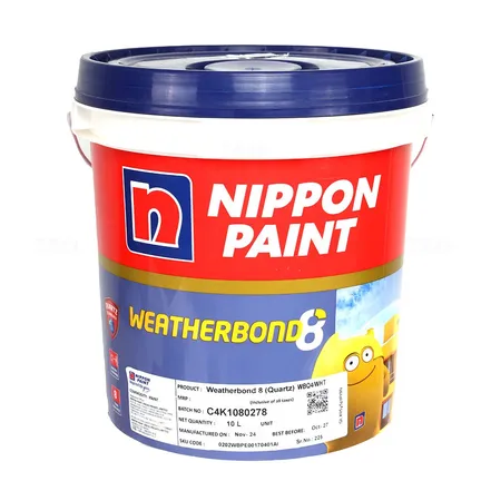 Nippon Weatherbond 8 Quartz Q4/WHT 10 L Exterior Emulsion - Base Nippon Weatherbond 8 Quartz Q4/WHT 10 L Exterior Emulsion - Base