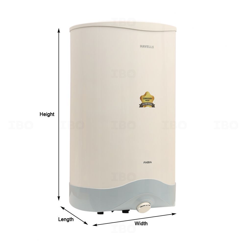 Buy Havells Fabia 5 Star 25 L Vertical Storage Geyser on IBO.com u0026 Store @  Best Price. Genuine Products | Quick Delivery | Pay on Delivery