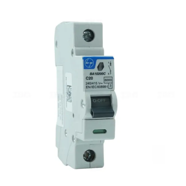 L&T Tripper Single Pole 20 A C Curve MCB