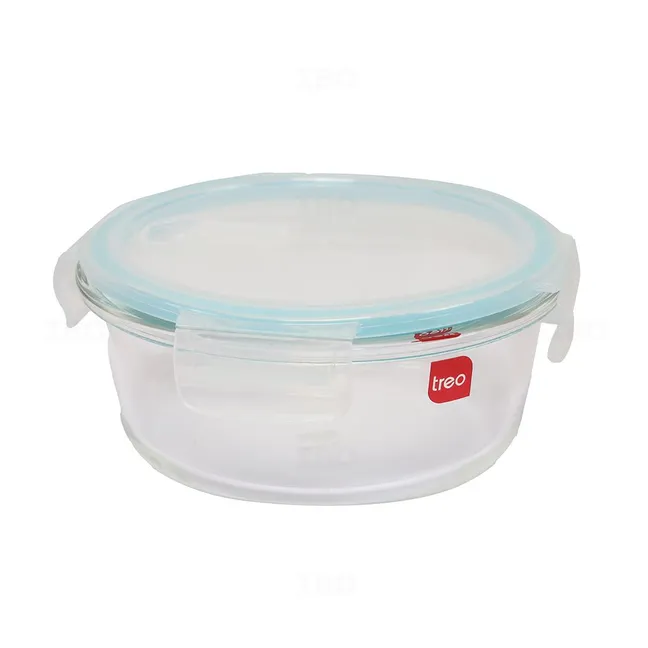 treo_by_milton Hi Borosilicate 620 ml Glass Clip Container Round treo_by_milton Hi Borosilicate 620 ml Glass Clip Container Round