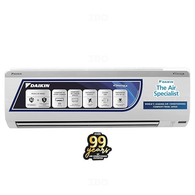 Daikin 1.5 Ton 5 star Inverter AC FTKM50/FTKU50UV