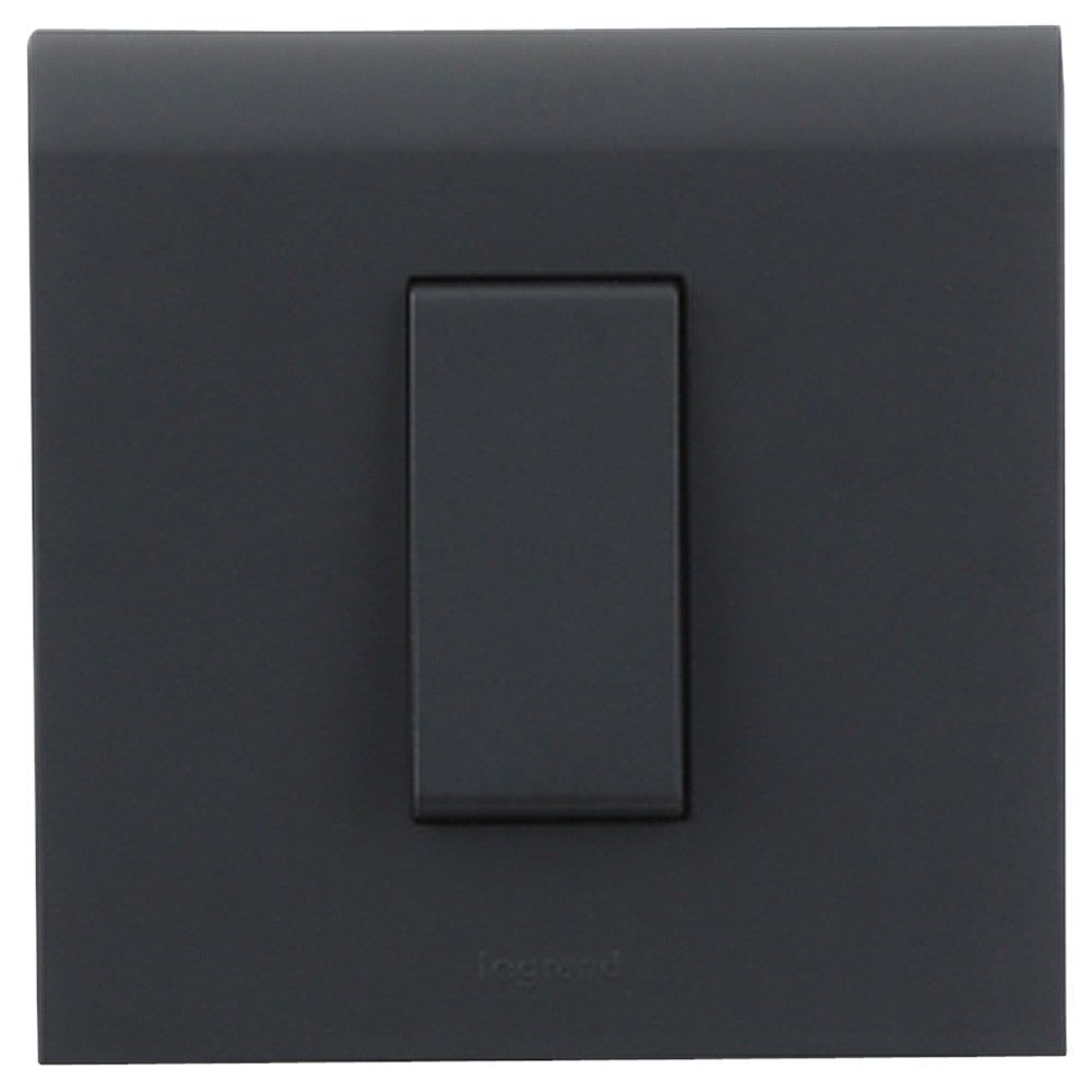 Legrand Myrius Black 1 Way 6 A Modular Switch
