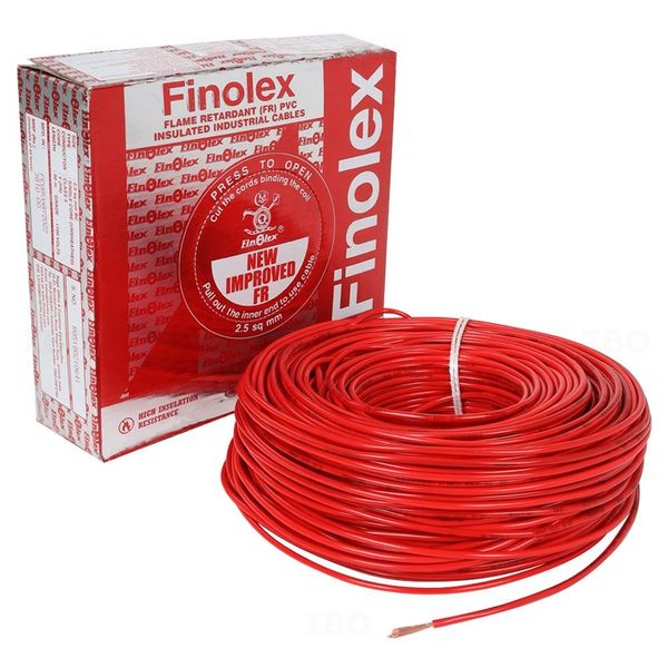 Finolex Silver 2.5 sq mm Red 90 m FR PVC Insulated Wire