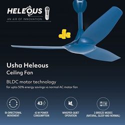 Usha Heleous 1220 mm Imperial Blue Ceiling Fan