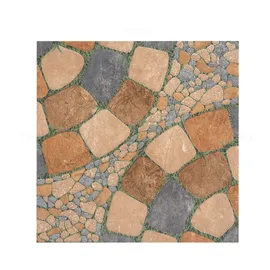 Kajaria Du Rock Pebblo Grass Textured 400 mm x 400 mm Ceramic Parking Tile