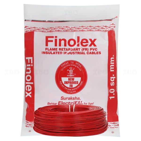 Finolex FR EW Project length 1 sq mm Red 180 m FR PVC Insulated Wire