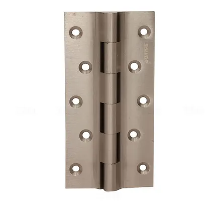 Salvor RLWY SS Matte 5 x 1.1/8 x 1/8 in. Brass Railway Hinge Salvor RLWY SS Matte 5 x 1.1/8 x 1/8 in. Brass Railway Hinge