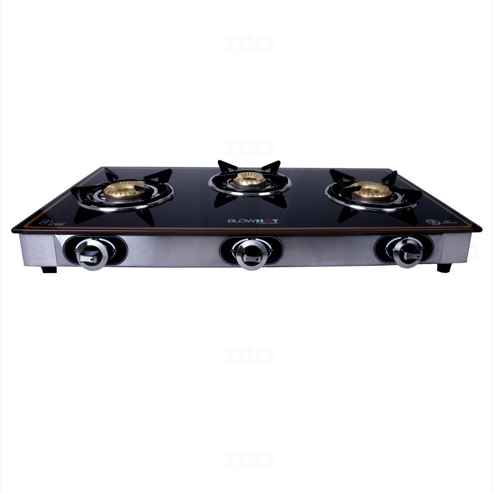 Three Burner Glass Top Stoves - Glass Cook Top Pearl Digital Gas Stove SU-3B-355  Manufacturer from New Delhi