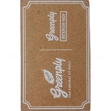 Greenply Plain 8 ft. x 4 ft. 3.3 mm Interior MDF Board