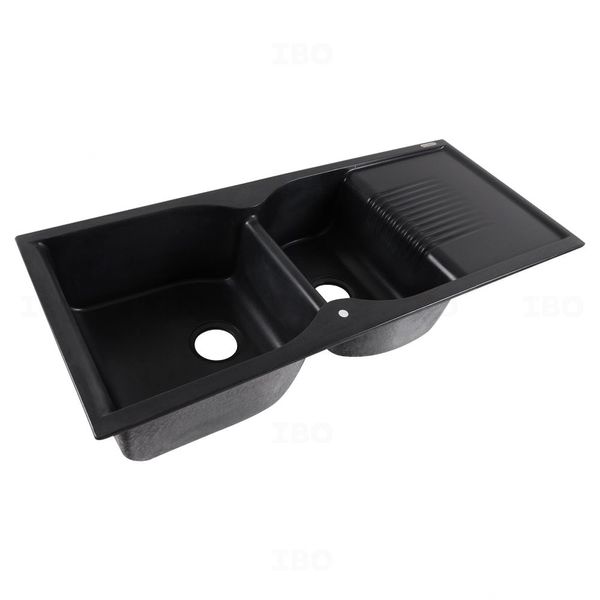 Franke 45 in. x 20 in. Matte Quartz Double Bowl Sink