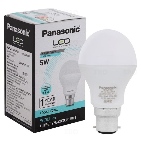 Panasonic 5W B22 6500K LED Bulb