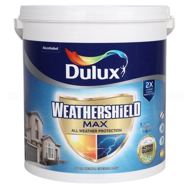 Dulux Paints Weatershield Max 4 L Ext White Base Exterior Emulsion - Base