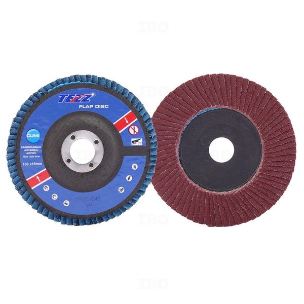 Cumi Tezz 100x16mm 60 Grit Alo Resin Flap Disc Cumi Tezz 100x16mm 60 Grit Alo Resin Flap Disc