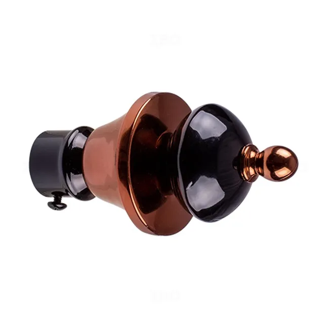 Apace 576BKRSGDAPOBR Rose Gold Curtain Finial Apace 576BKRSGDAPOBR Rose Gold Curtain Finial
