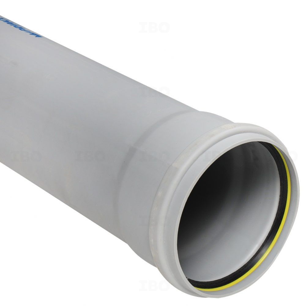 Prince 4 in. (110 mm) Type A Single Socket Rubber Ring 3 m SWR Pipe