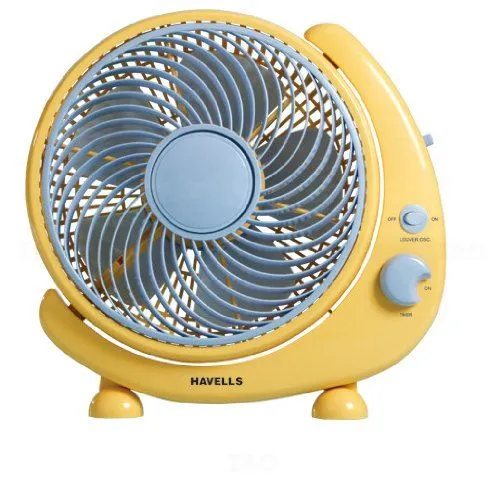 Havells 250mm 5 Blade Cresent (Yellow) Personal Table Fan