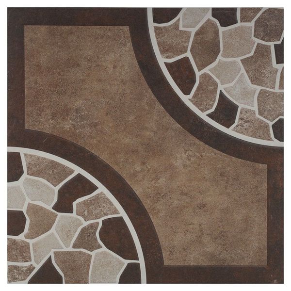 Somany Durastone Casino Brown Textured 400 mm x 400 mm Vitrified Parking Tile